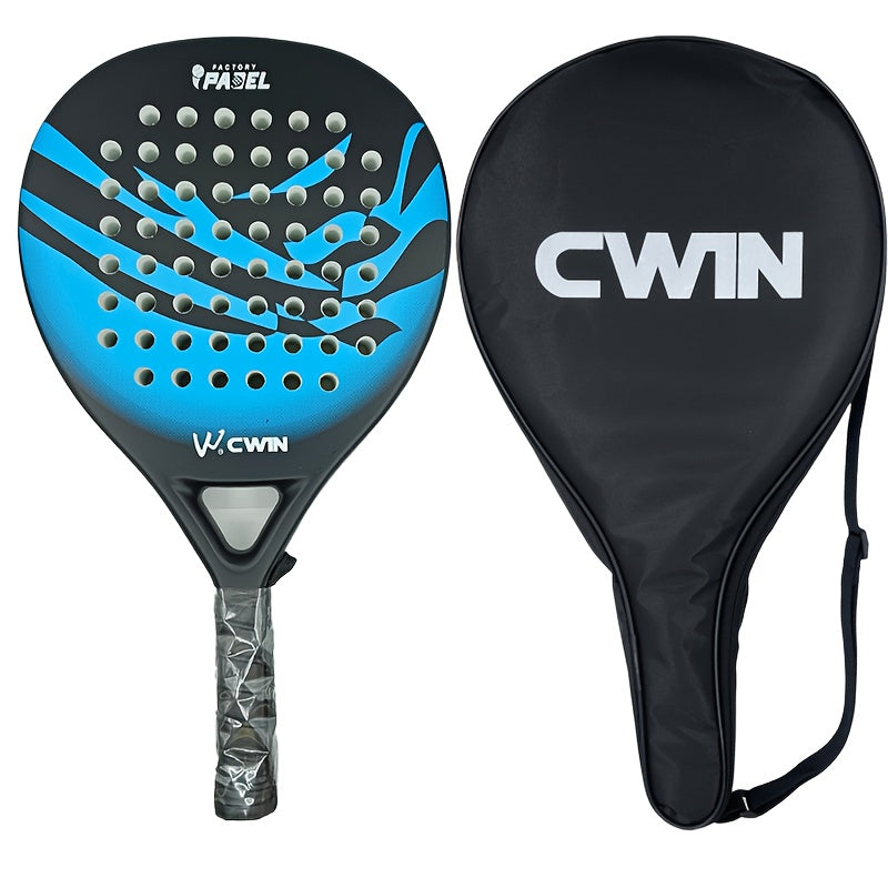 Padel Racket Tennis Carbon Fiber Soft EVA Face Tennis Paddle Racquet Racket with Padle Bag Cover with Free Gift New Hot