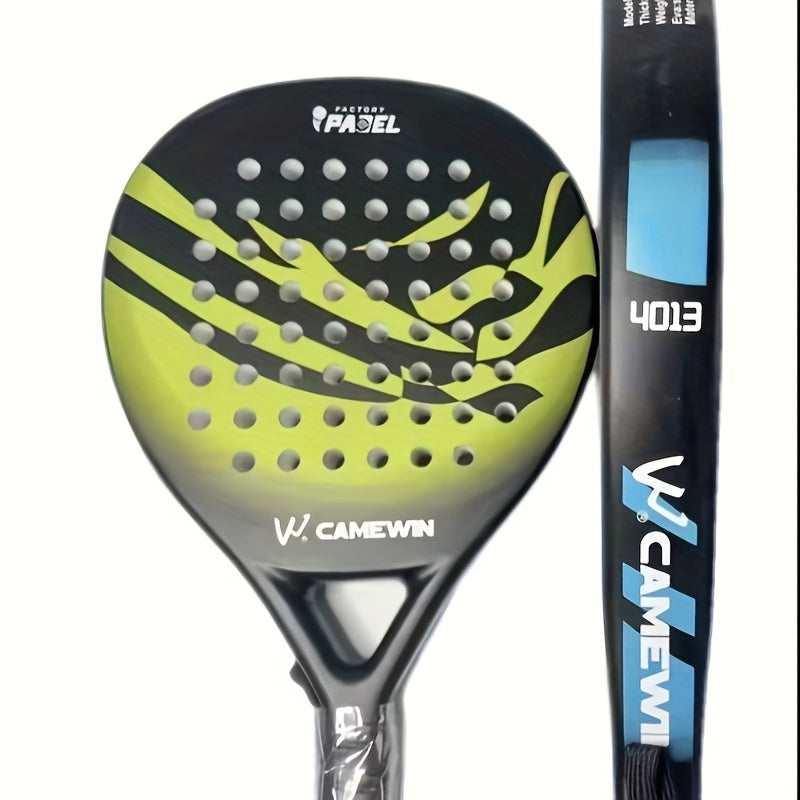 1pc Padel Tennis Paddle, Carbon Fiber With EVA Memory Foam Core Beach Paddle