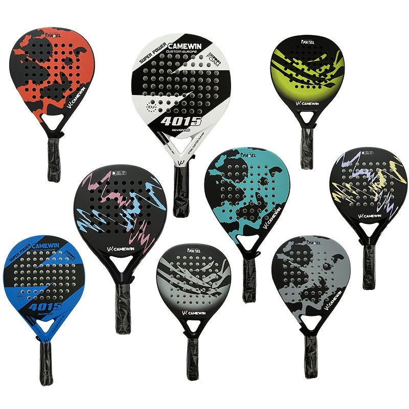 [New Hot, Padel Racket] 1pc Glassfiber Soft EVA Face Padel Racket Tennis Paddle Racquet with Padel Bag Cover - New Hot