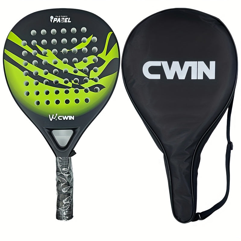 Padel Racket Tennis Carbon Fiber Soft EVA Face Tennis Paddle Racquet Racket with Padle Bag Cover with Free Gift New Hot