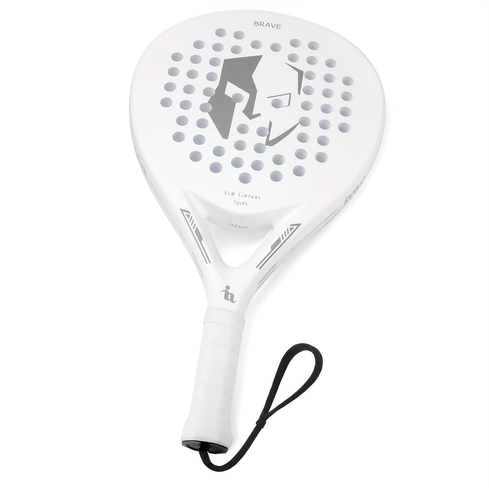 IANONI Professional Carbon Fiber Padel Tennis Racket for Men & Women - High-Performance, Lightweight, and Durable with Enhanced Control - Perfect for Holiday Gifts (White), Tennis Accessories, Sports Equipment, Sleek Sports G