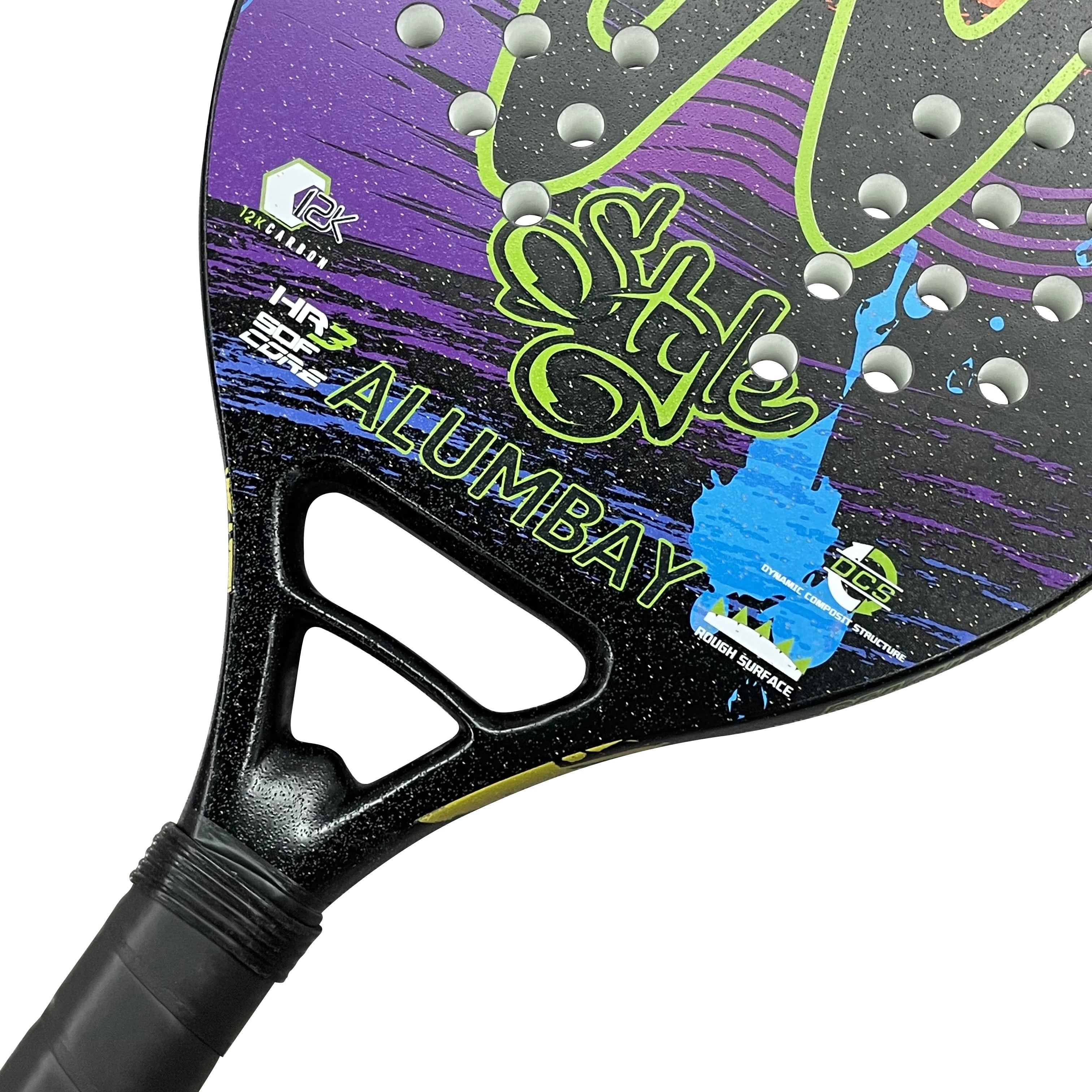 Wakdop 12K Raquete beach tenis Carbon Fiber Rough Surface Beach Tennis Racket