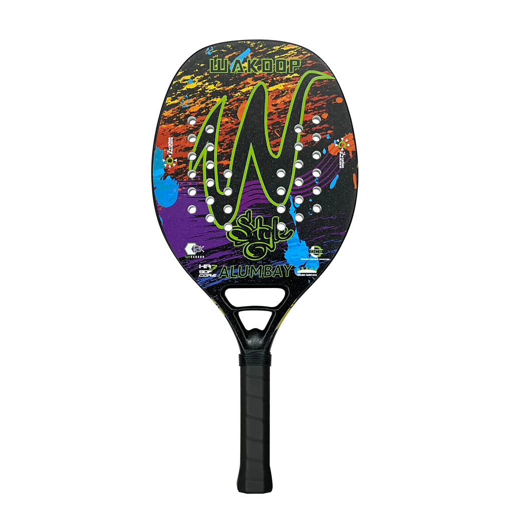Wakdop 12K Raquete beach tenis Carbon Fiber Rough Surface Beach Tennis Racket