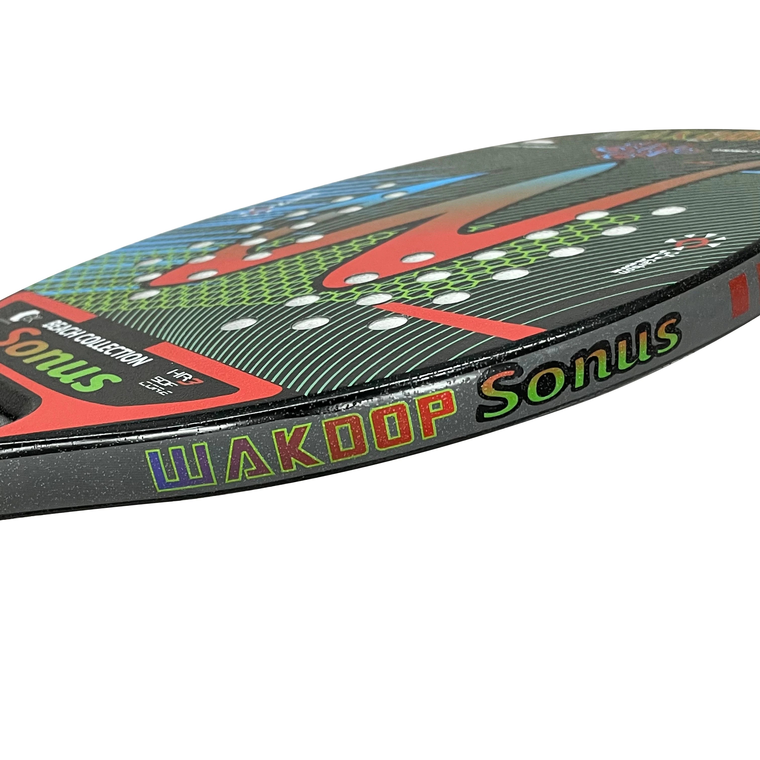 Wakdop 12K Raquete beach tenis Carbon Fiber Rough Surface Beach Tennis Racket