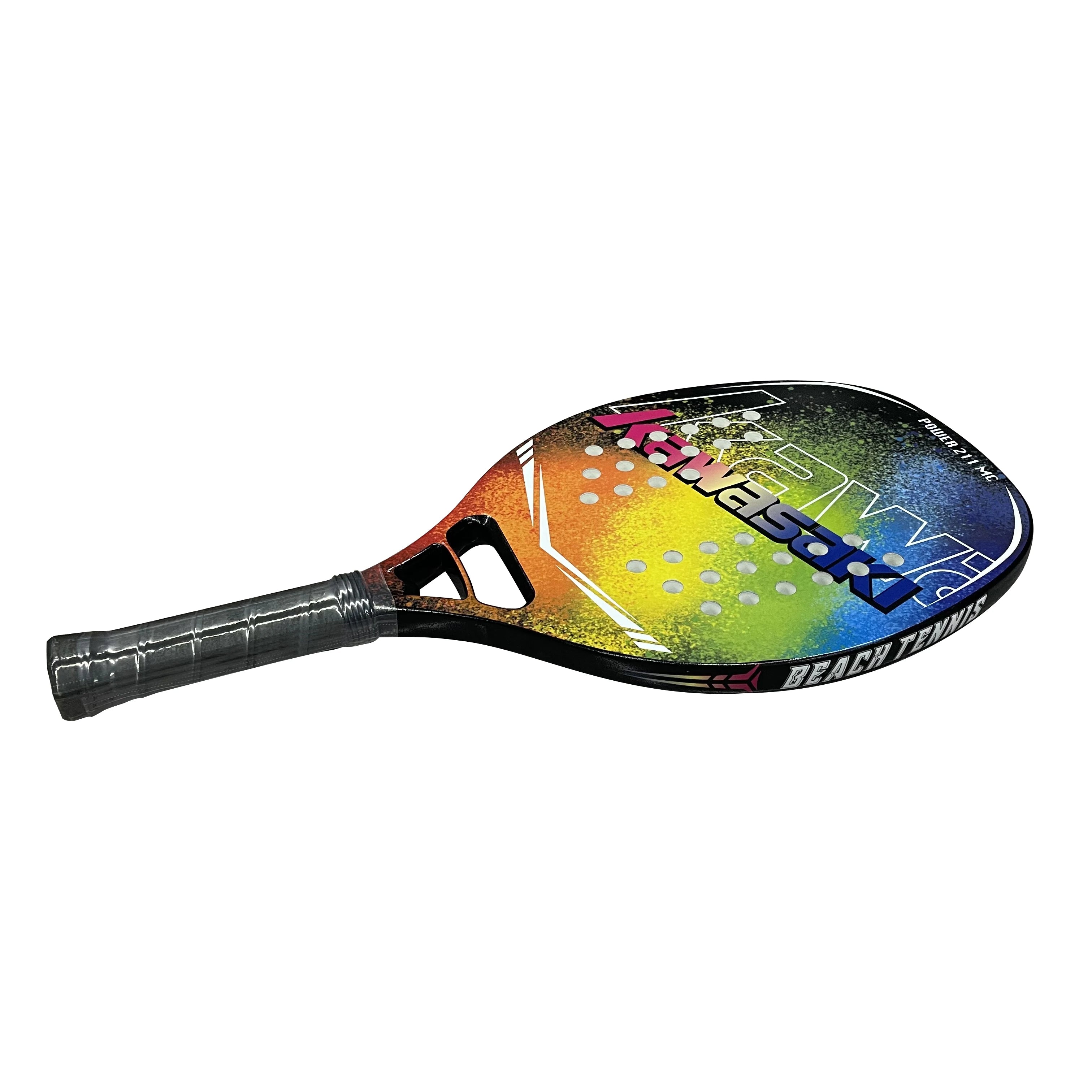 Original Kawasaki Beach Tennis Racket Carbon Professional Raquete beach tenis Tennis Racquet Rough Face With Bag