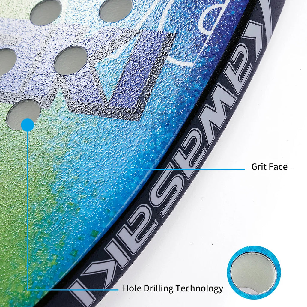 Original Kawasaki Beach Tennis Racket Carbon Professional Raquete beach tenis Tennis Racquet Rough Face With Bag