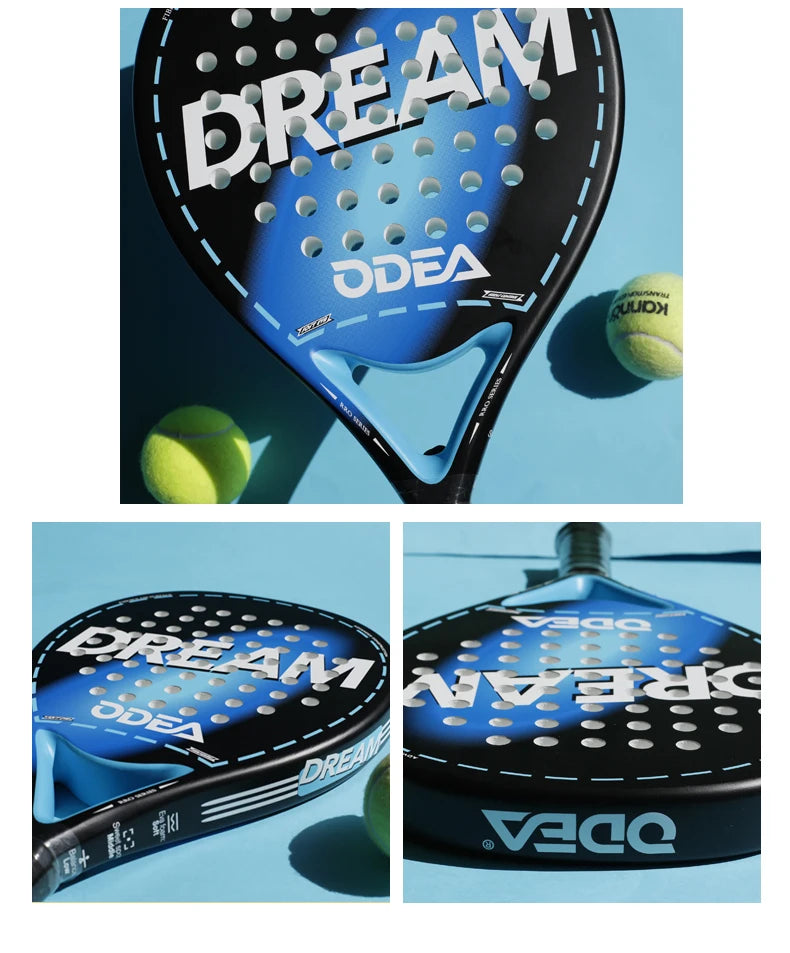 Odea Plate Tennis Racket Cage Beach Paddle Professional Advanced Carbon Fiber Sports Racket Outdoor Sports Racket