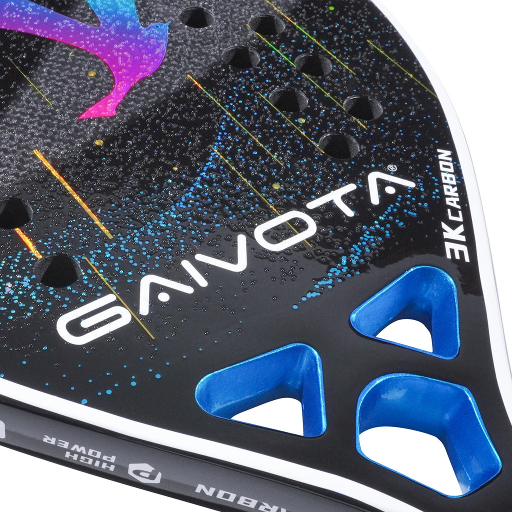 GAIVOTA 2025 carbon fiber beach tennis racket 3K mid to senior professional athlete+backpack