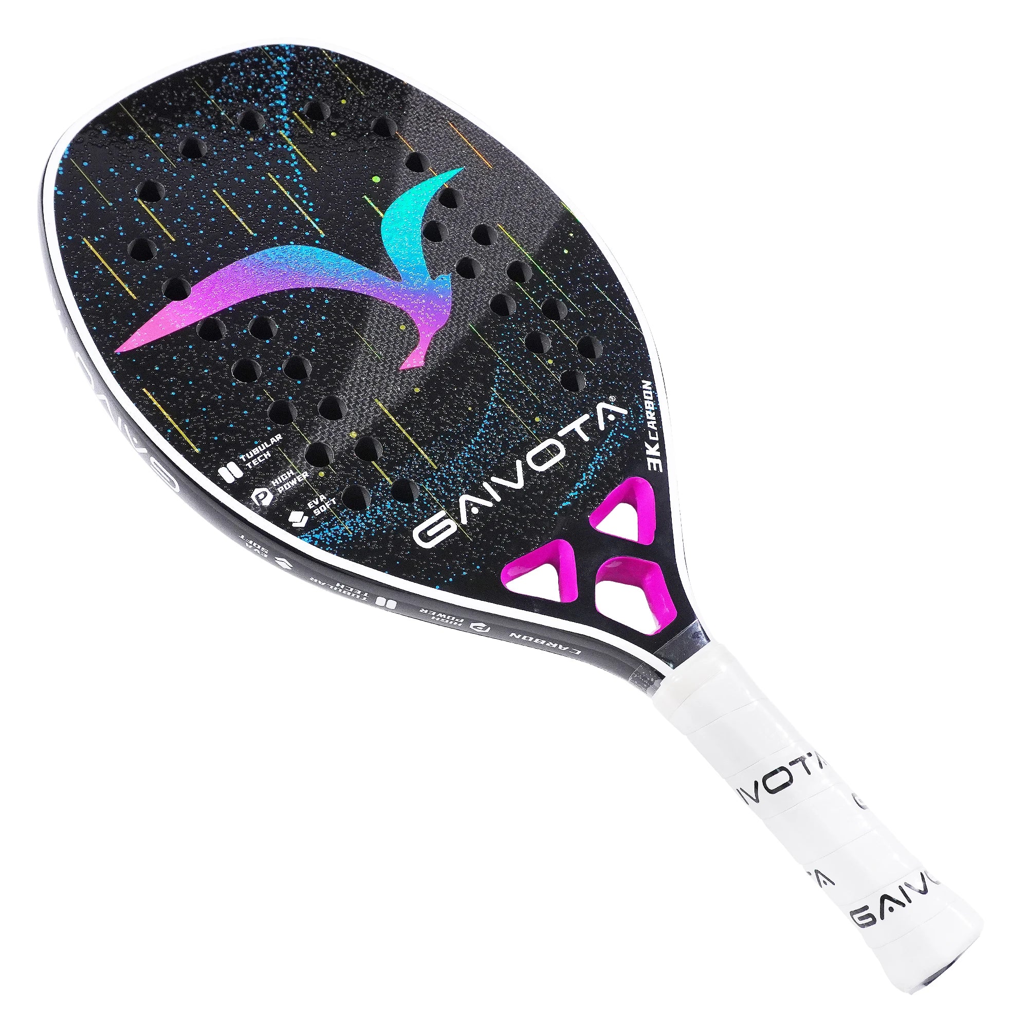 GAIVOTA 2025 carbon fiber beach tennis racket 3K+backpack