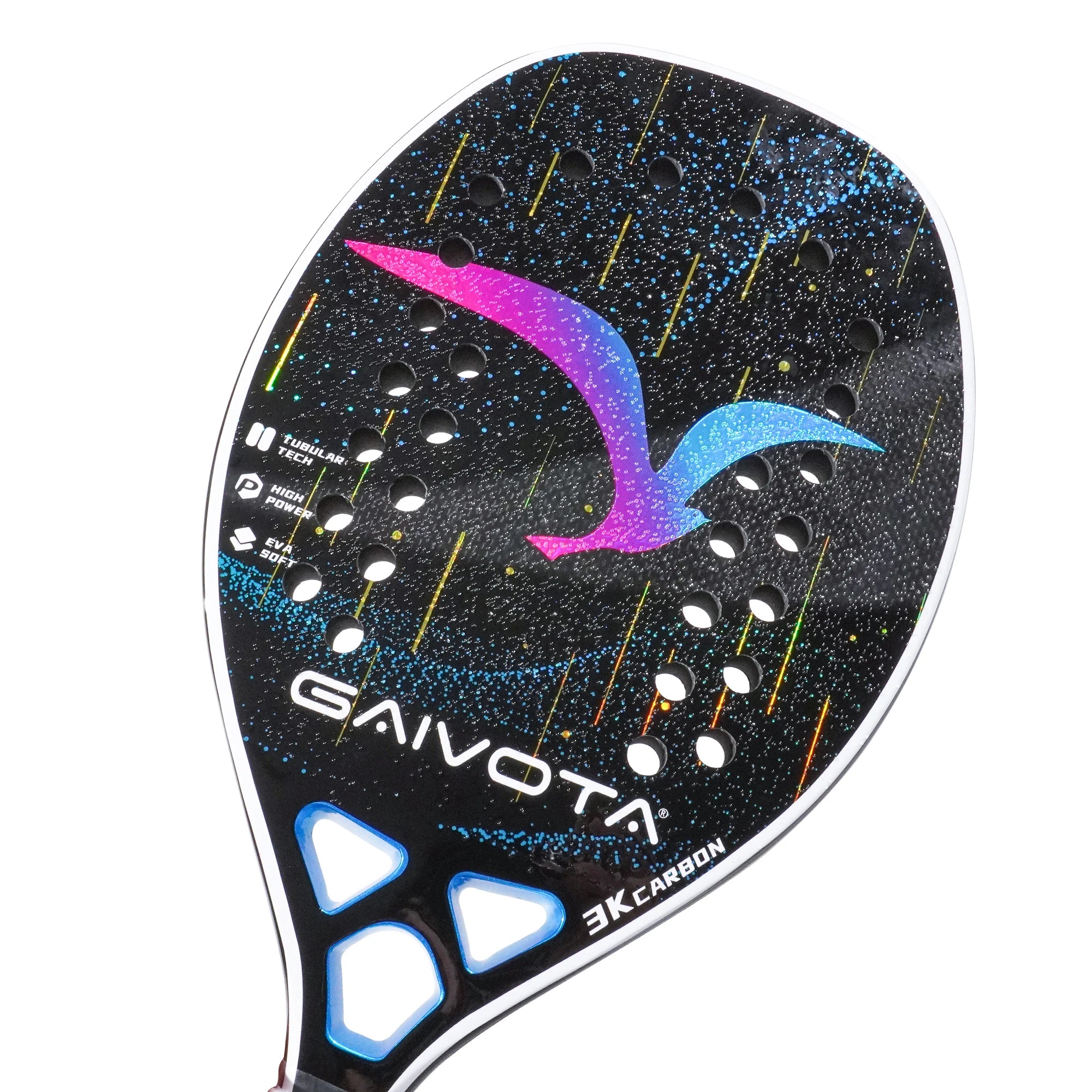 GAIVOTA 2025 carbon fiber beach tennis racket 3K mid to senior professional athlete+backpack