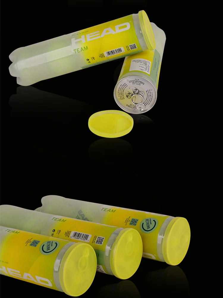 HEAD Professional Tennis 4B TEAM 3 Tour X Training Ball T 3B Pro Match Balls High Elasticity Resistant Durable Excesice Tennis