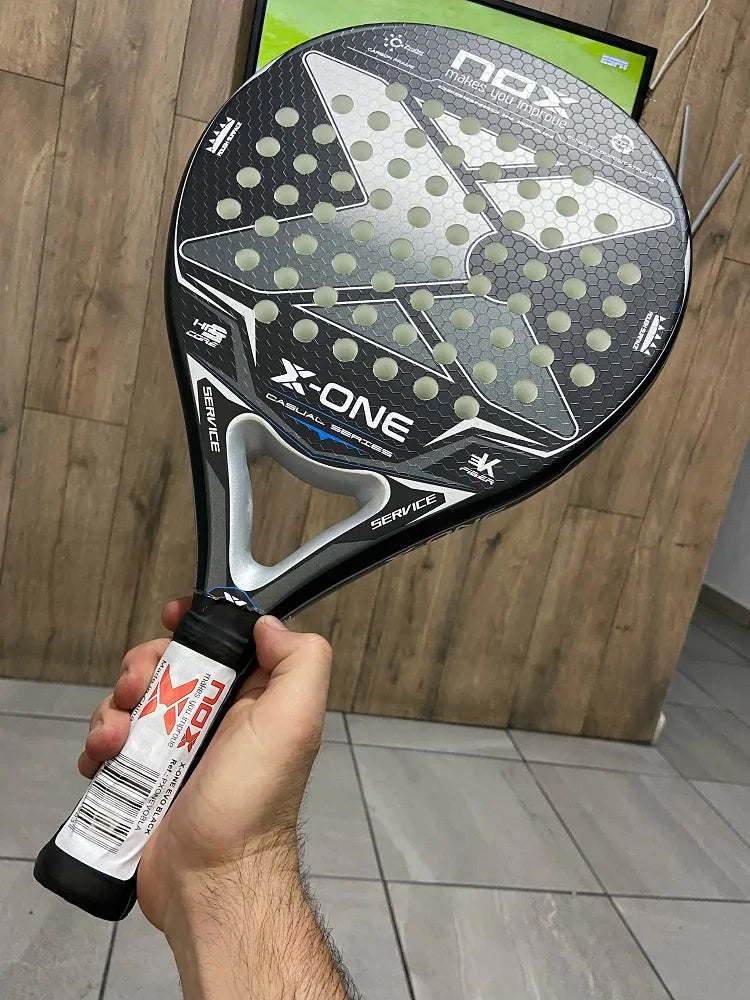 Padel Tennis Racket, 3K Carbon Fiber, Eva Soft Memory Shape, Rough Surface, High Balance Padel Paddle without Bag