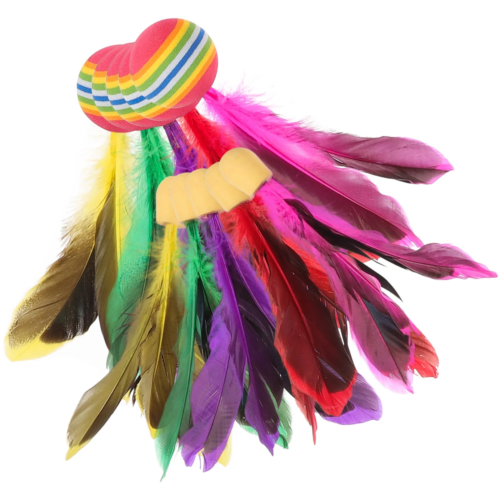 10 Pcs Beach Colored Plate Badminton Child Toy Shuttlecocks Outdoor Toys