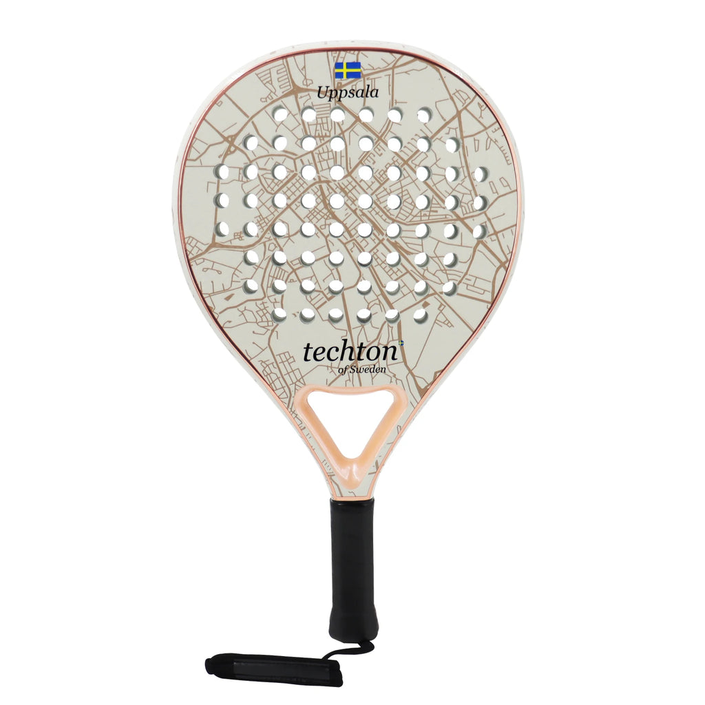 Padel Racket 3K/12K Carbon Fiber with Foam Core Round Shape 3D Hexgon with Cover Bag Performance Paddle