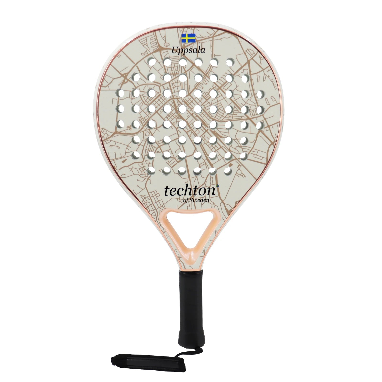 Padel Racket 3K/12K Carbon Fiber with Foam Core Round Shape 3D Hexgon with Cover Bag Performance Paddle