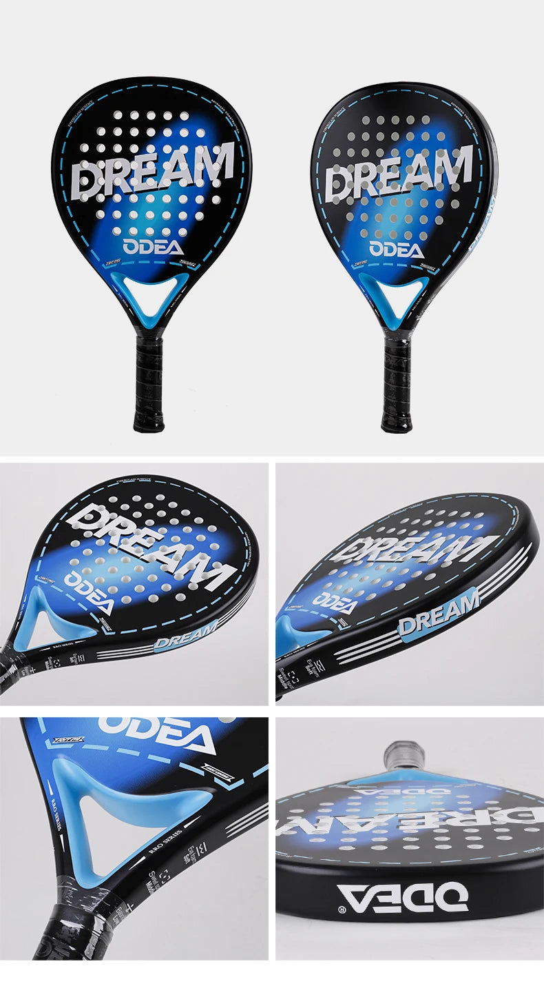 Odea Plate Tennis Racket Cage Beach Paddle Professional Advanced Carbon Fiber Sports Racket Outdoor Sports Racket