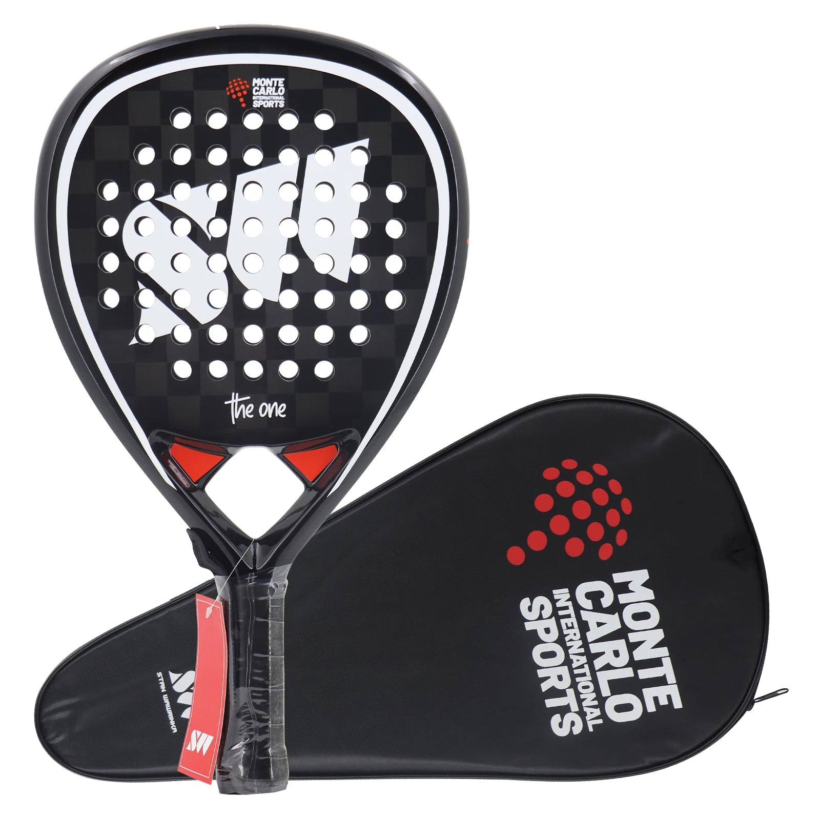 Paddle Racket Carbon Fiber with Cover Bag ，EVA Memory Paddle Tennis Racquet Paddle Shovel Sports Racquet Lightweight