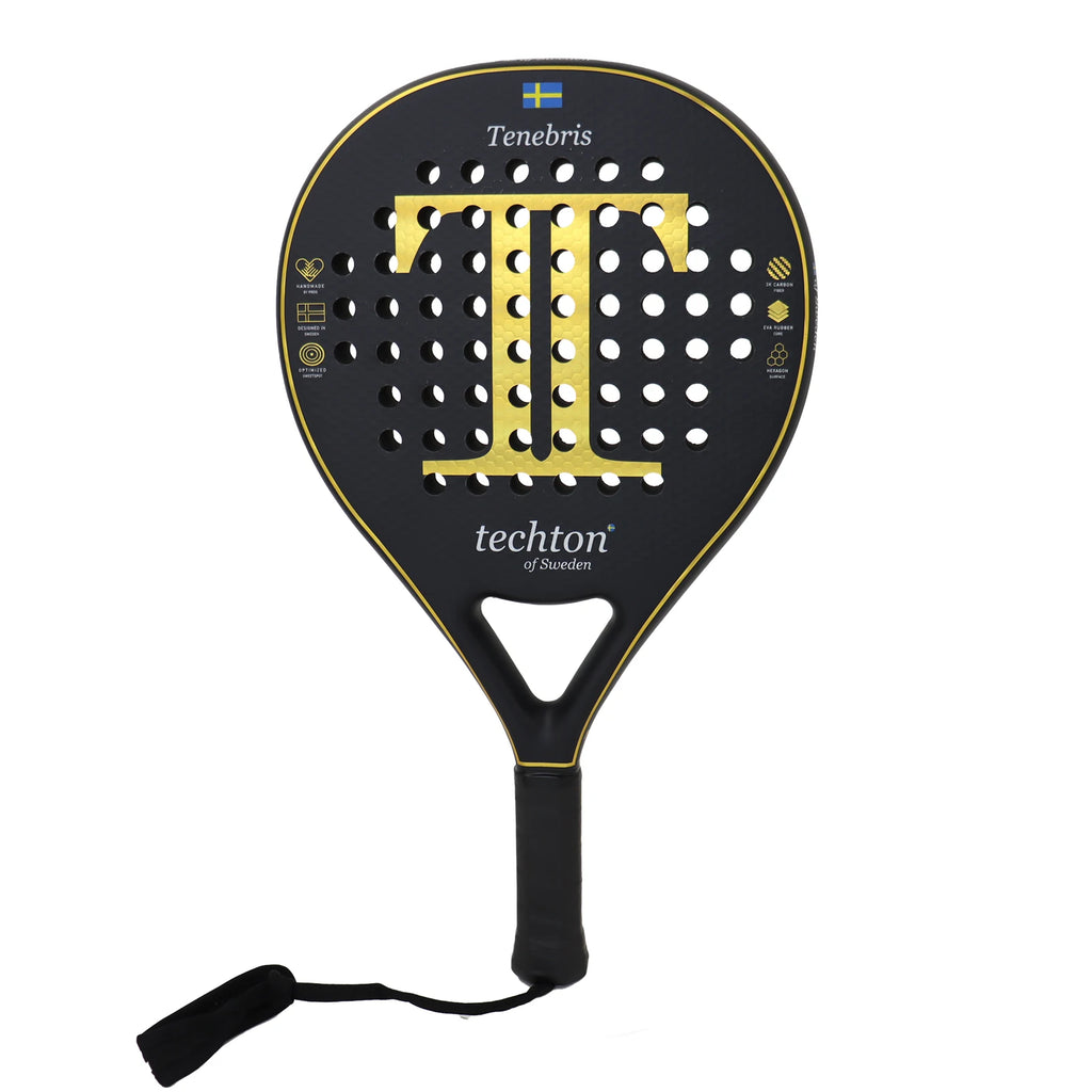 Padel Racket 3K/12K Carbon Fiber with Foam Core Round Shape 3D Hexgon with Cover Bag Performance Paddle