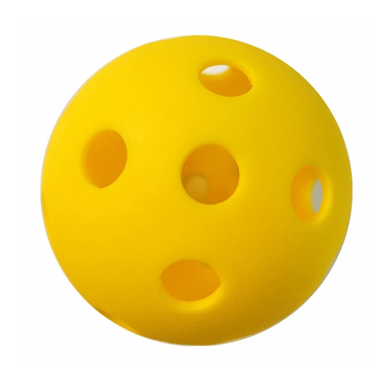 Indoor Pickleball Balls Paddle Ball 26 Holes Pickleball Sport Training Practice Plastic Pickleball Airflow Hollow Balls