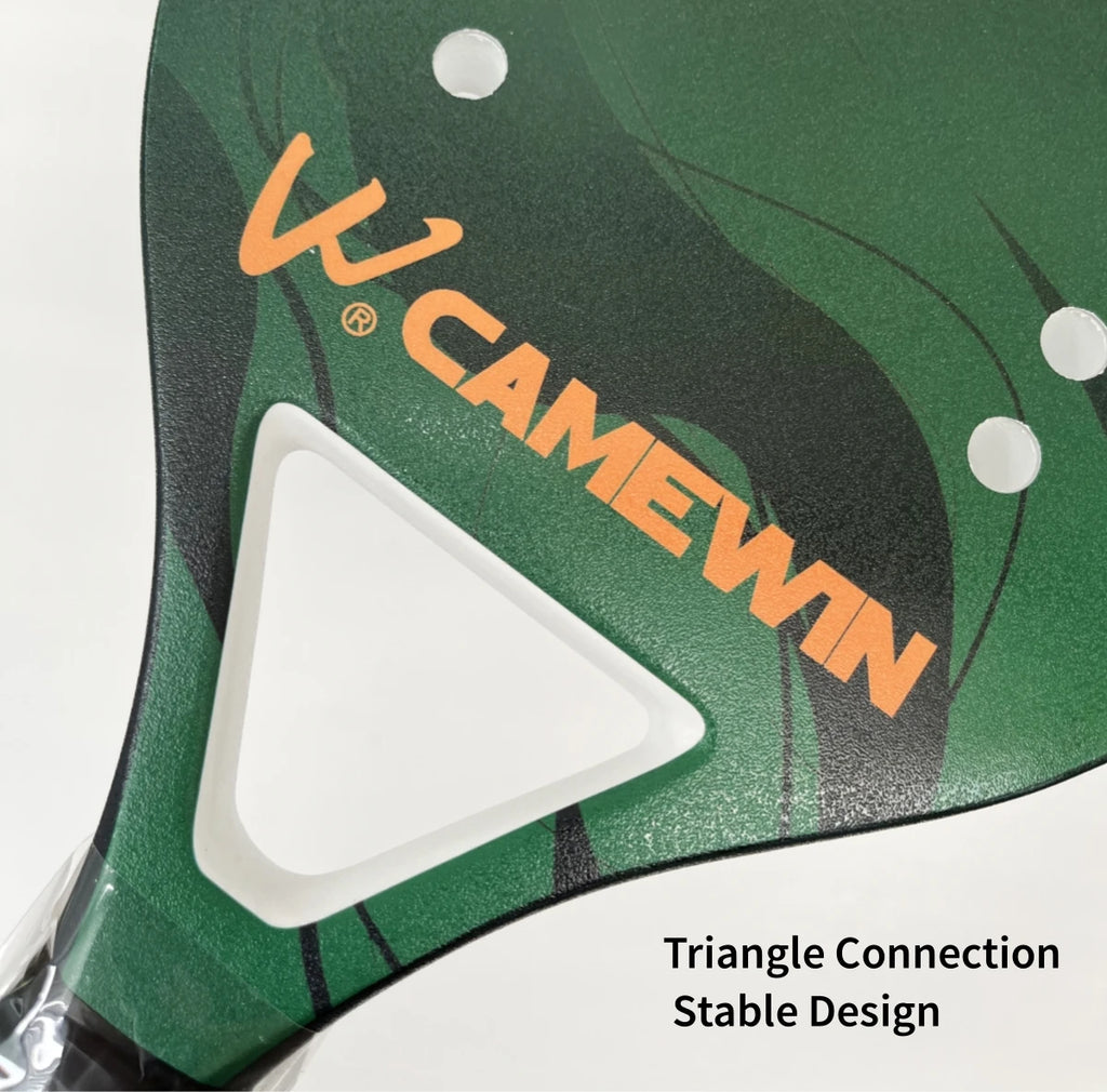 Beach Tennis Racket Camewin Padel Paddle 50% Carbon Fiber EVA Core Tennis Racket Lightweight With Protective Bag Cover Soft Face