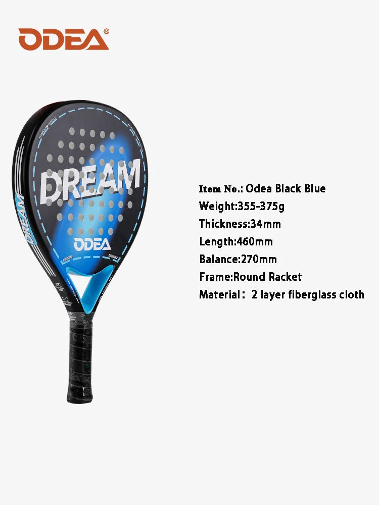 Odea Plate Tennis Racket Cage Beach Paddle Professional Advanced Carbon Fiber Sports Racket Outdoor Sports Racket