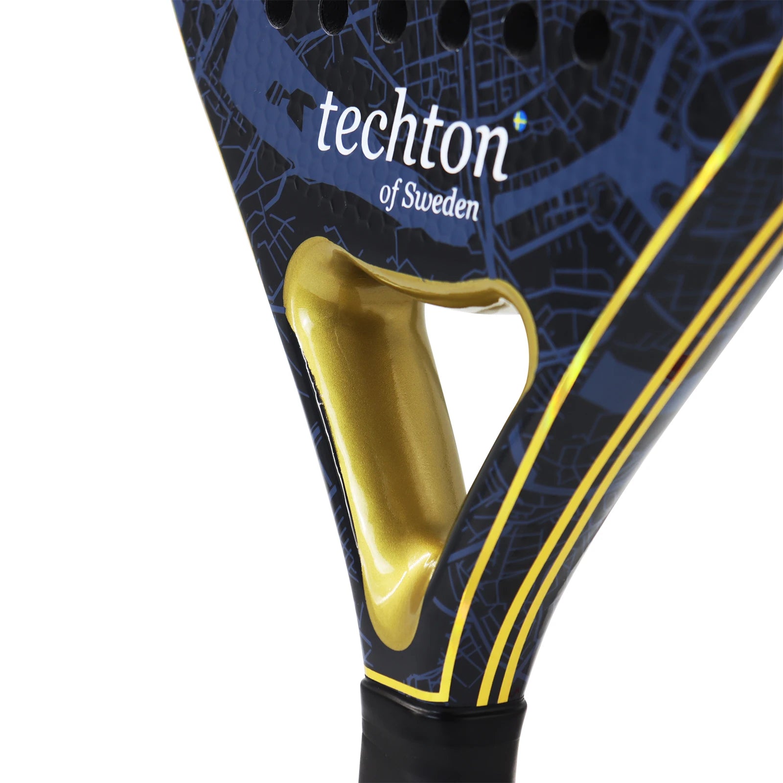 Padel Racket 3K/12K Carbon Fiber with Foam Core Round Shape 3D Hexgon with Cover Bag Performance Paddle