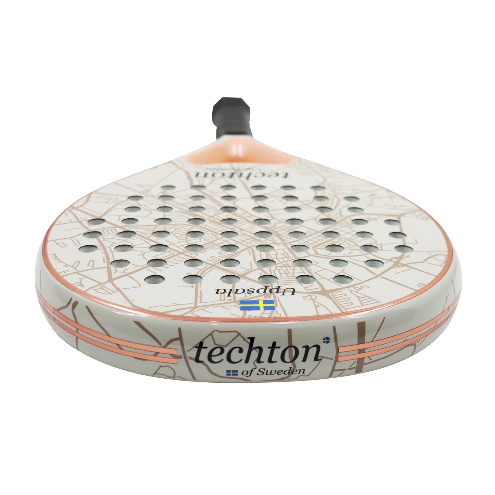 Padel Racket 3K/12K Carbon Fiber with Foam Core Round Shape 3D Hexgon with Cover Bag Performance Paddle