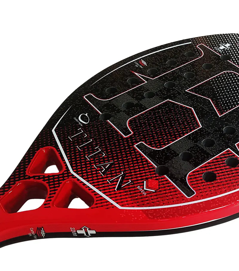 HOOWAN TITAN 18K Beach Tennis Racket Professional T700 Carbon Fiber 18K Rough Surface 22MM Profil Well Balance