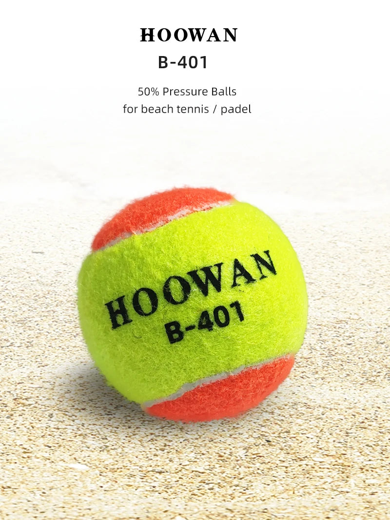 HOOWAN Beach Tennis Ball 1 Unit B-401 Training Ball 50% Pressure Padel Ball Strictly Meet Competition Standards