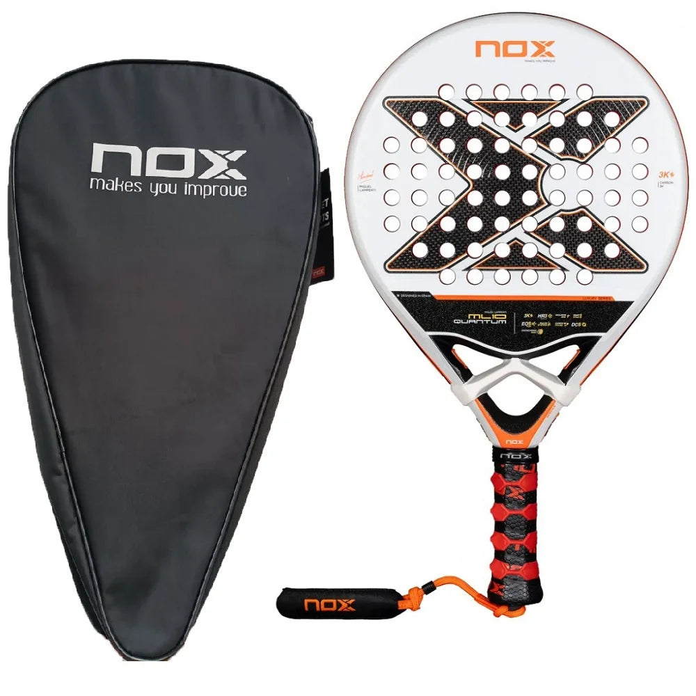 X-ONE-Carbon Fiber Paddle Raquete de tênis, núcleo redondo forma para iniciantes, raquete sem capa saco, 3K 12K 18K