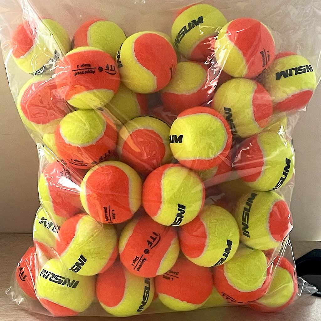3/6/12 PCS INSUM Beach Tennis Balls 50% Standard Pressure Premium Quality Tennis Coach Balls for Beach and Outdoor Training Ball