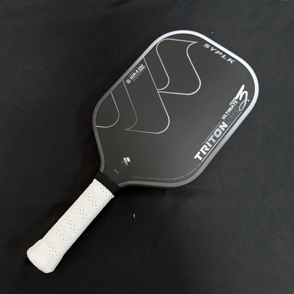 TRITON PRO3 Thermoformed T700 Carbon Fiber, Fabric Texture Pickleball Paddle, 16mm Polypropylene Honeycomb Core