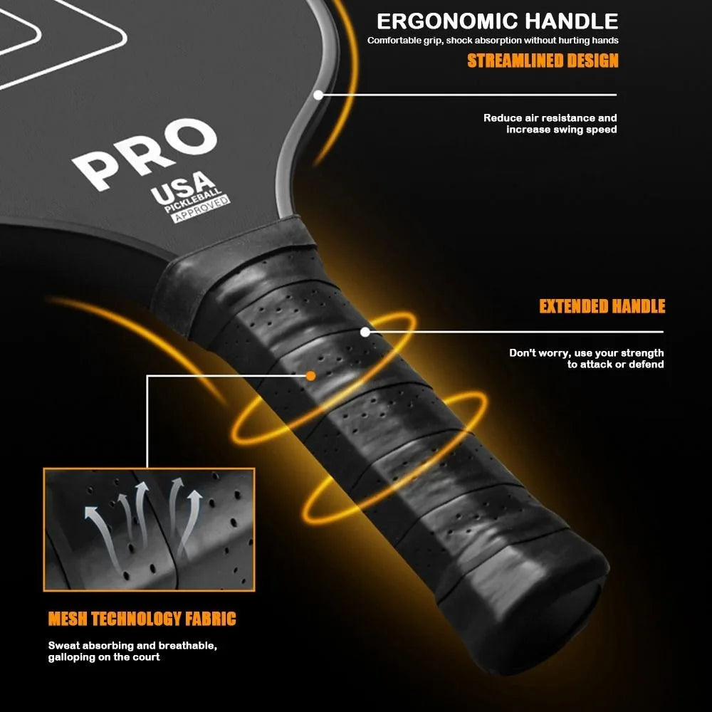 For 1pc T700 Pickleball Paddles Frosted Surface Carbon Fiber Pickleball Rackets Lightweight USAPA Approved Pickle Ball Paddle