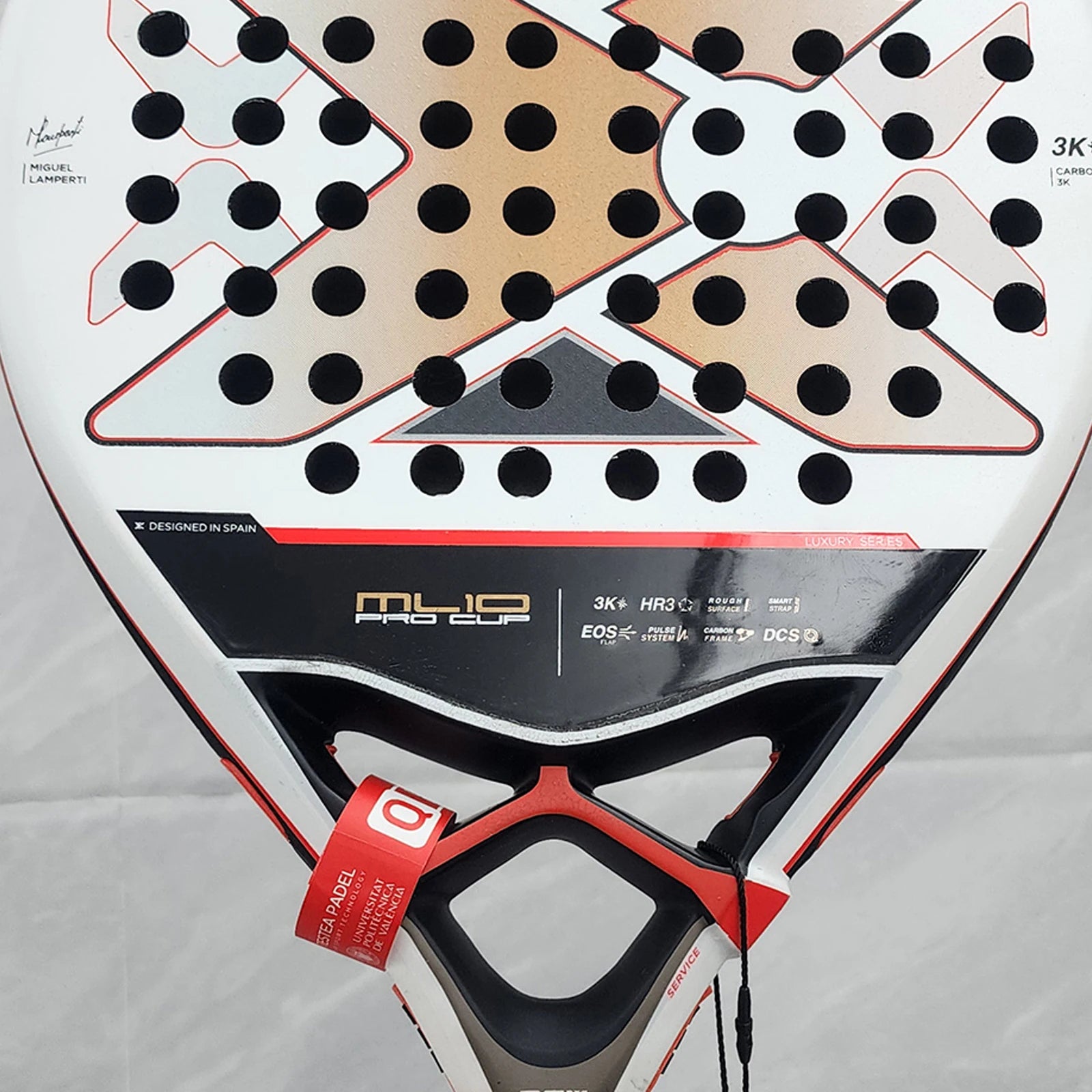 X-ONE-Carbon Fiber Paddle Raquete De Tenis  Nucleo Redondo Forma Para Iniciantes, Raquete Sem Capa Saco, 3K 12K 18K 2023-2025