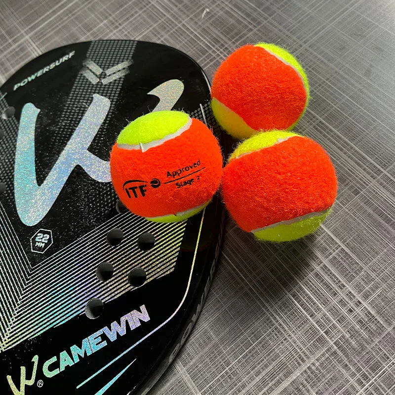 3 Pcs ITF Certified Beach Tennis Balls Standard Pressure Professional Training Balls Children Tennis Accessories 2023 New