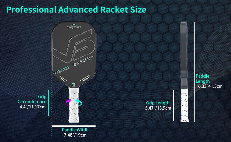 Pickleball racket gift box set carbon fiber T700 integrated racket certified by USAPA balanced racket - black and white