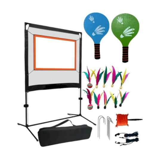 Jazzminton Net with Rackets Versatile with Storage Bag  Men Women Adults with Shuttlecocks Sports Net for Outdoor Court Sports