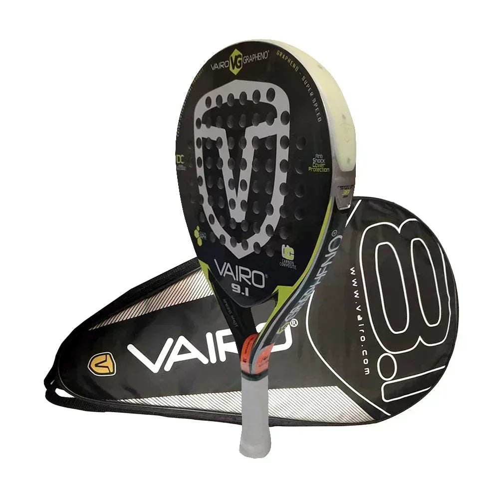 Padel Plate Tennis Racket Carbon Fibre Composite Diamond Shaped EVA Laminated Foam HPS Fengdong 3D SPIN Sports Racquet