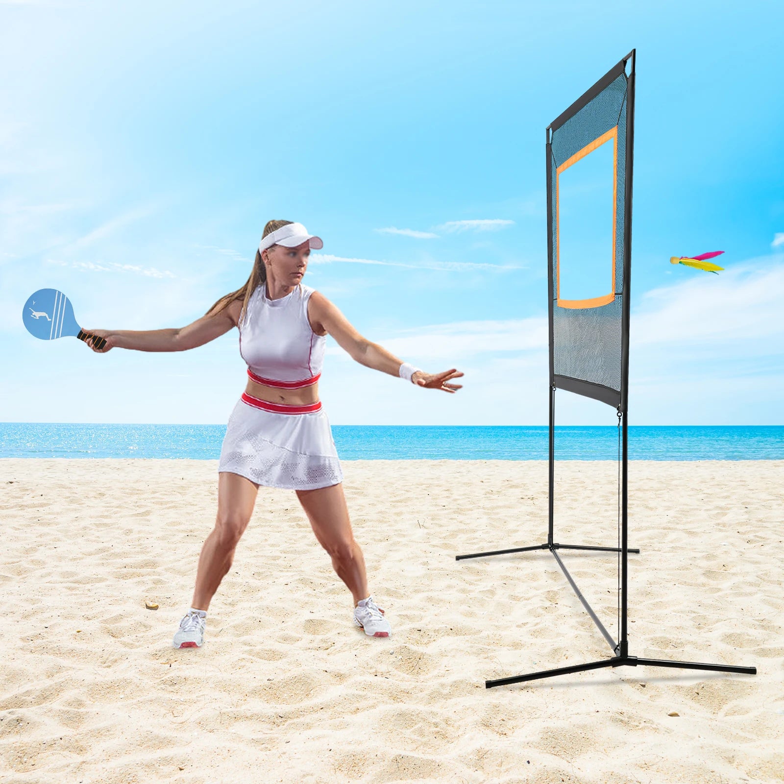 Shuttlecock Net Kit Bedminton Net With Stand Paddle Game With Net Outdoor Sports Badminton Net Set