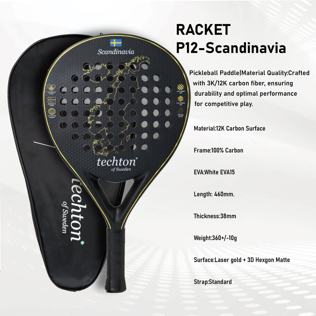 Pala Padel Raquetas de Tenis Racket Paddle Racquet EVA Soft 100%/3K/12K Carbon Fiber 3D Hexgon Paddle with Padel Bag Accessories