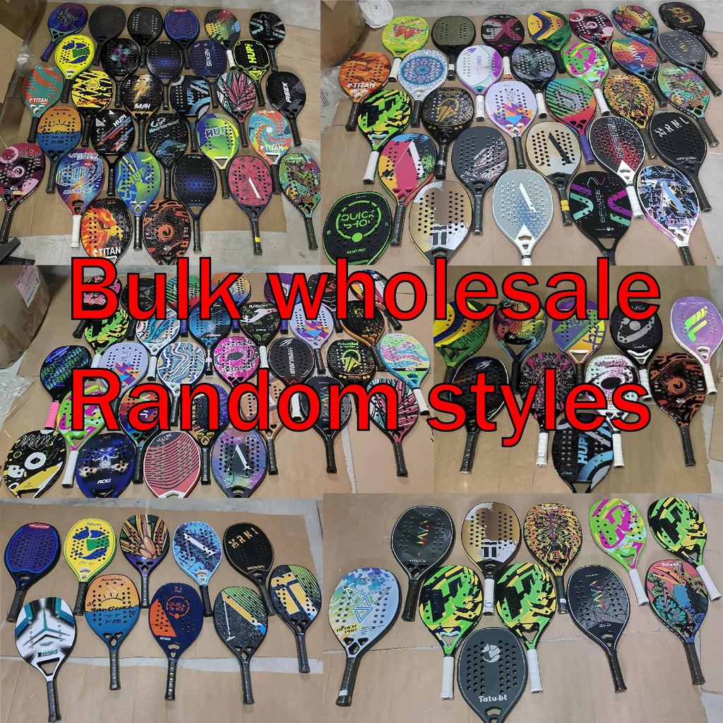 Beach Tennis PRO Racket Full 12K Carbon EVA SOFT with Cover Bag Tenis Raquete Beach Tennis for Intermediate to Advanced Athletes