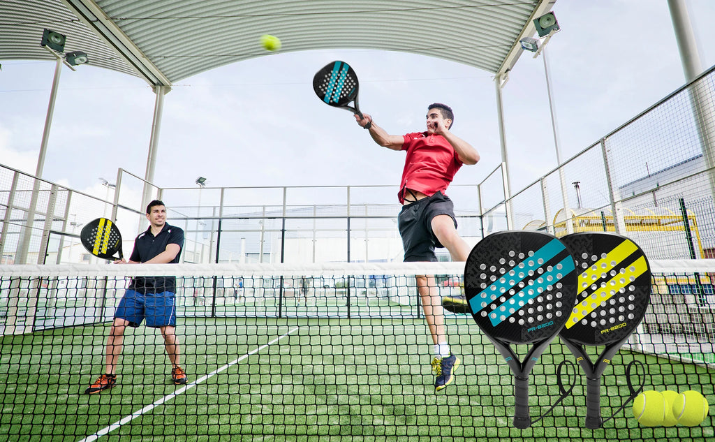 IANONI Padel Racket Carbon Fiber Surface with EVA Memory Flex Foam Core Lightweight Padel Racquet