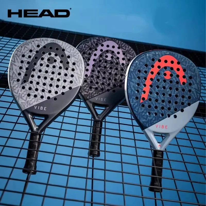 HEAD 2025 NEW Tennis Padel Rackets VIBE Series Carbon Fibre Eva Memory Flex Foam Core Padel Tennis Racquets Lightweight