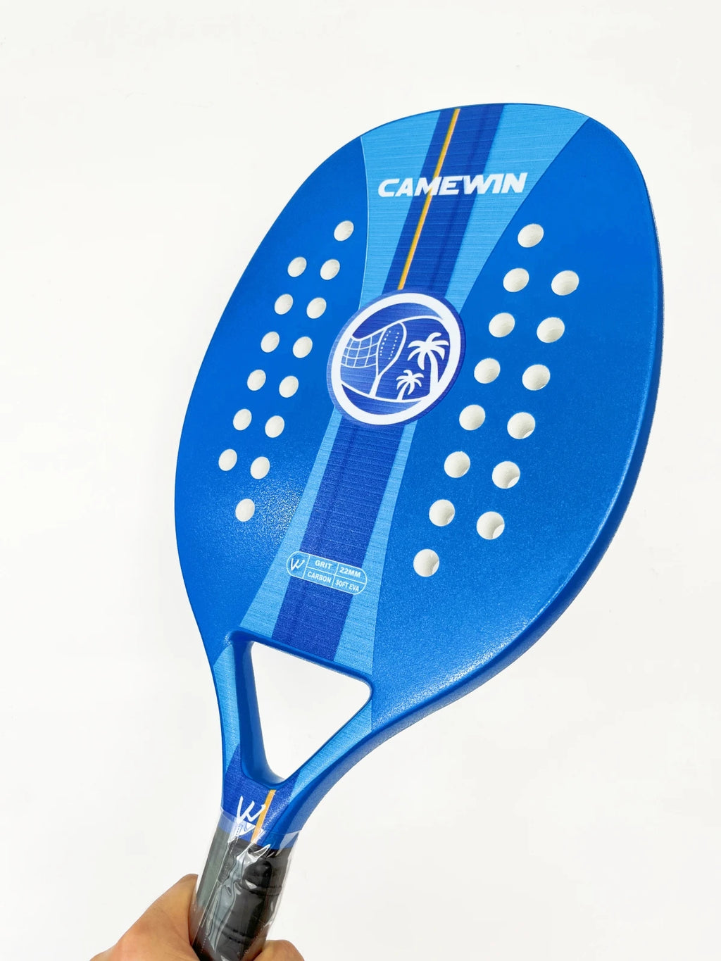 Beach Tennis Racket Camewin Padel Paddle 50% Carbon Fiber EVA Core Tennis Racket Lightweight With Protective Bag Cover Soft Face