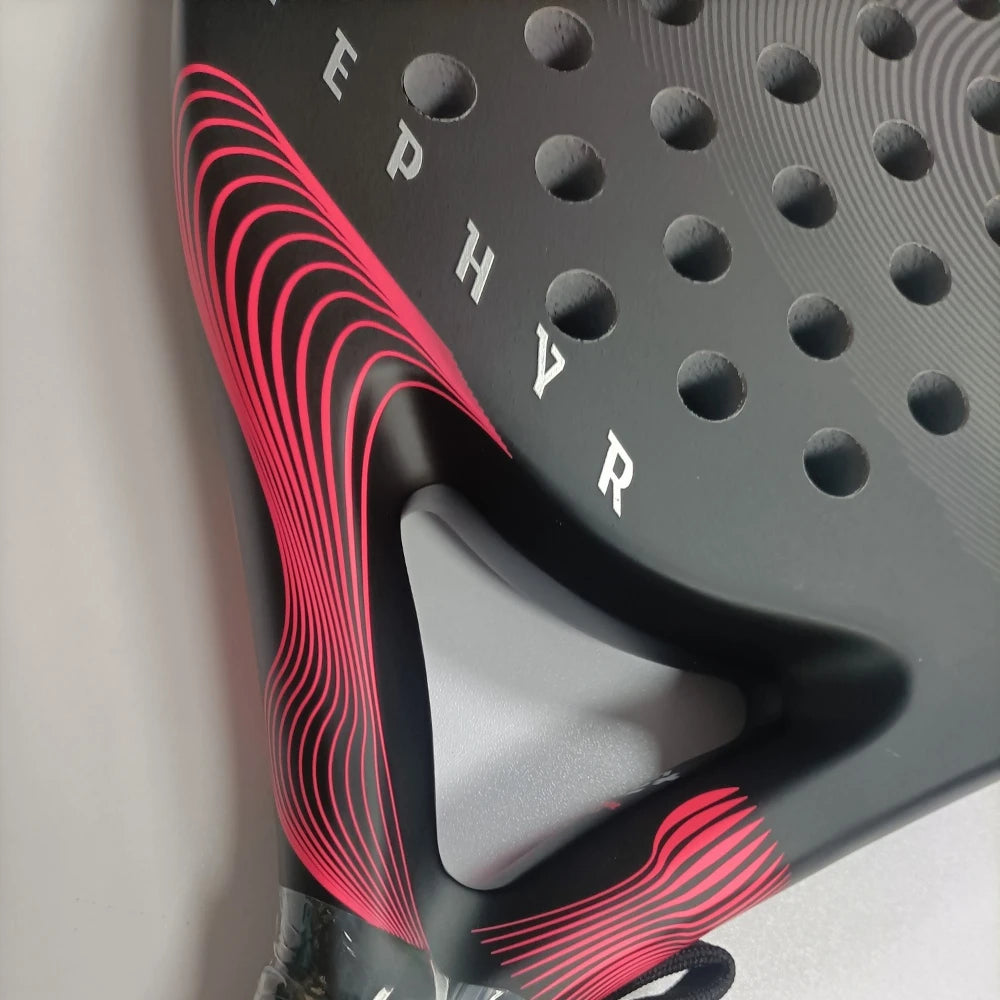 Hot Professional Padel Tennis Racket Carbon Fibre Composite Diamond Shaped EVA Laminated Foam Fengdong 3D SPIN Sports Racquet