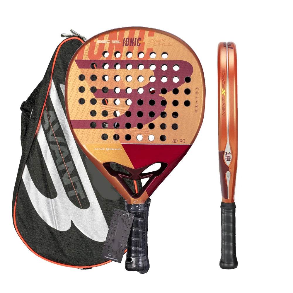IONIC Control Padel Racket Carbon Fiber Tennis Racquet for Adults, EVA Soft Core, Balanced Power & Precision, Comfort Grip,