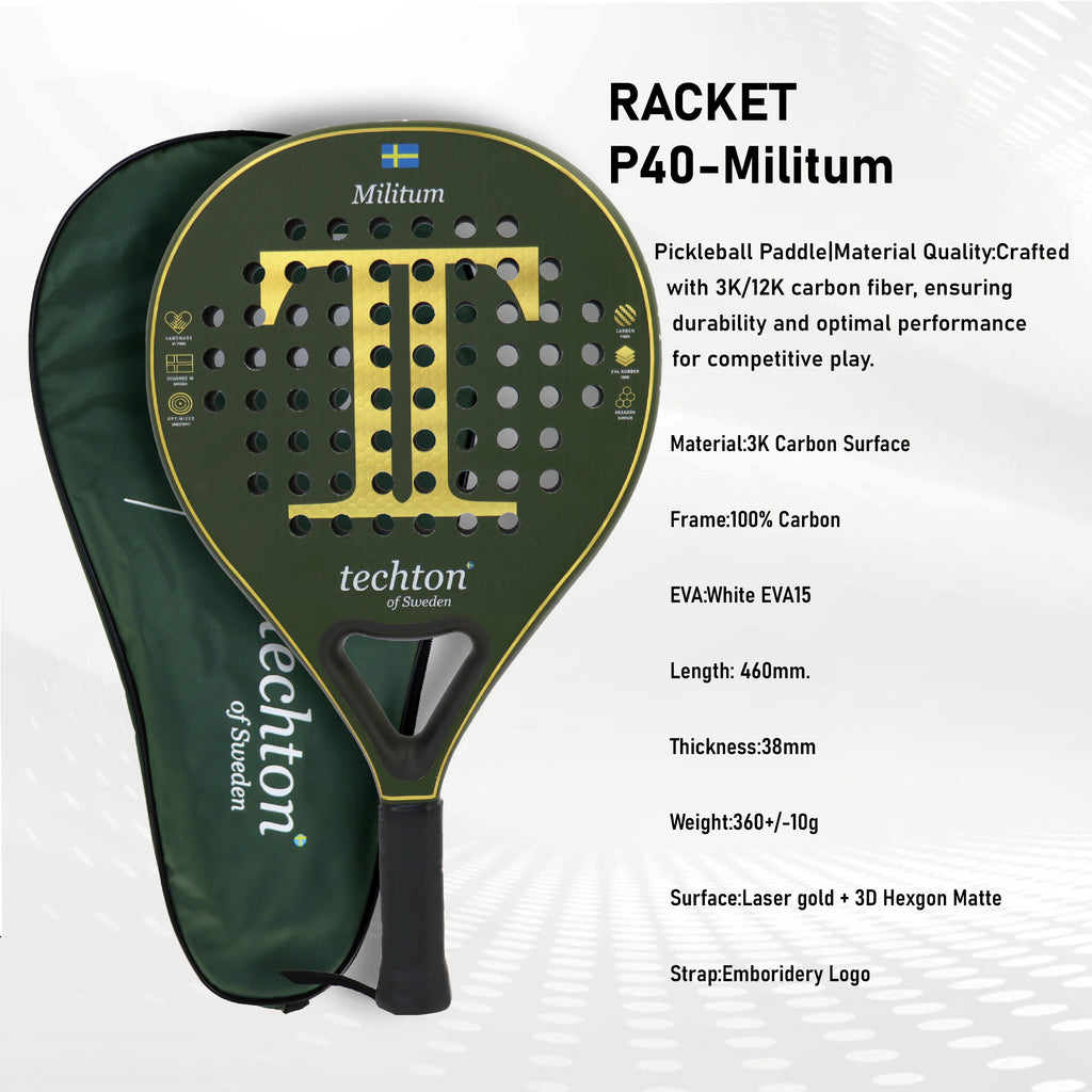 Pala Padel Raquetas de Tenis Racket Paddle Racquet EVA Soft 100%/3K/12K Carbon Fiber 3D Hexgon Paddle with Padel Bag Accessories