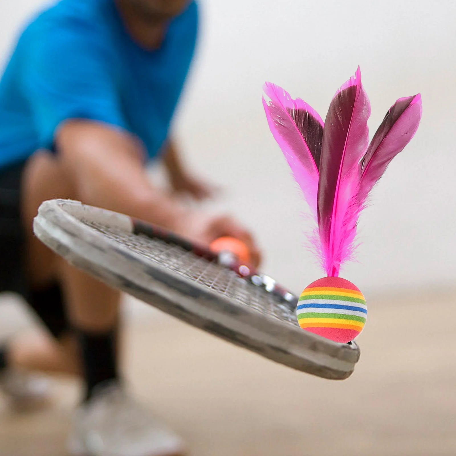 10 Pcs Beach Colored Plate Badminton Child Toy Shuttlecocks Outdoor Toys