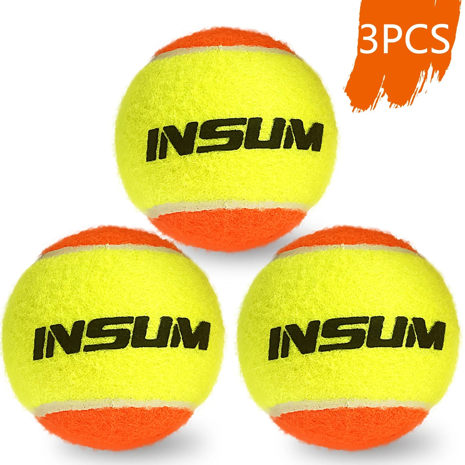 Beach Tennis Balls Professional 3/6/12/60 Pcs ITF Approved Stage2 BeachTrainning Balls for Kids and Beginner