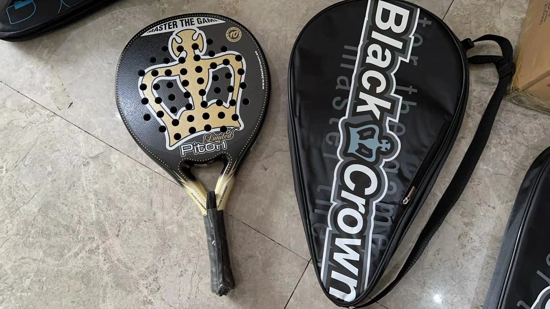 X-ONE-Carbon Fiber Paddle Raquete de tênis, núcleo redondo forma para iniciantes, raquete sem capa saco, 3K 12K 18K